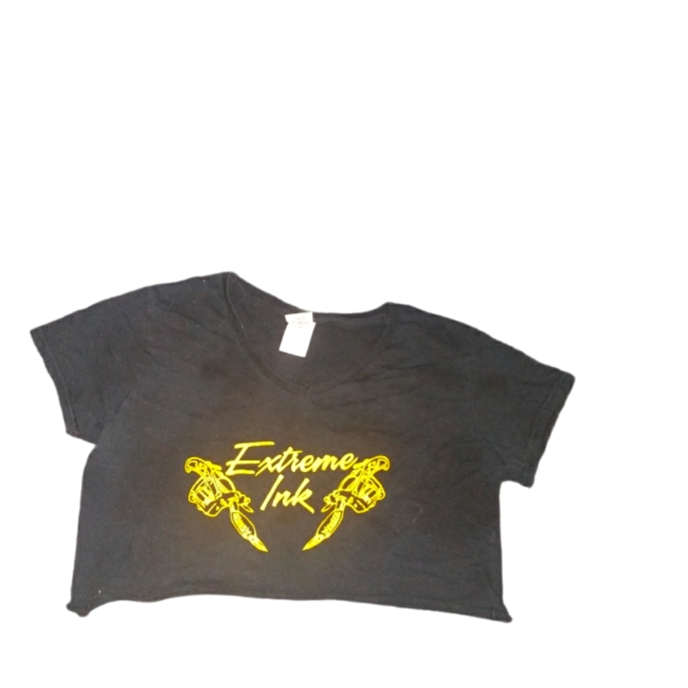 Cropped cotton tee